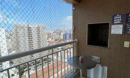 Venda Apartamento Santos SP - mAr dOce lAr com Varanda Gourmet e Churrasqueira no Macuco!
