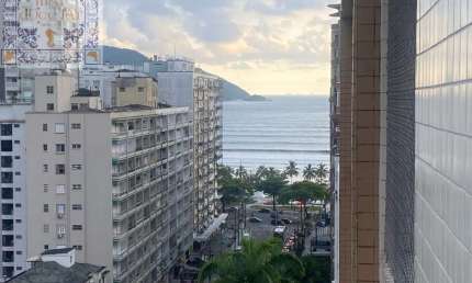 Venda Apartamento Santos SP - mAr dOce lAr 2 dorms, Pronto para Morar, a 3 quadras da praia do Boqueirão!