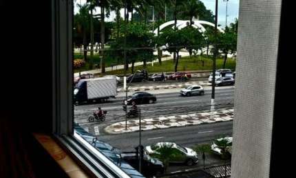 Venda Apartamento Santos SP - mAr dOce lAr reformado e todo mobiliado, na orla da praia, com churrasqueira no terraço, no José Menino!