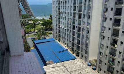 Venda Apartamento Santos SP - mAr dOce lAr de 1 dormitório, com vista mar lateral, na Orla do Embaré!