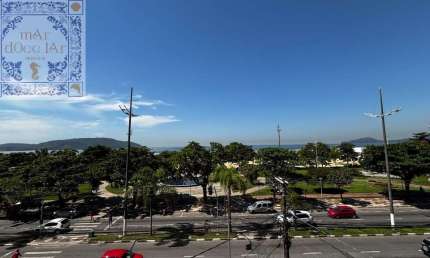 Venda Apartamento Santos SP -  mAr dOce lAr de frente para o mar com vista frontal em edifício tombado pelo patrimônio histórico na Pompeia.