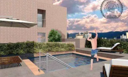 Apartamento com 1 dormitório à venda, 44 m² por r$ 299.590,00 - boqueirão - praia grande/sp