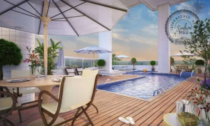 Apartamento com 2 dormitórios à venda, 73 m² por r$ 487.410,00 - aviação - praia grande/sp