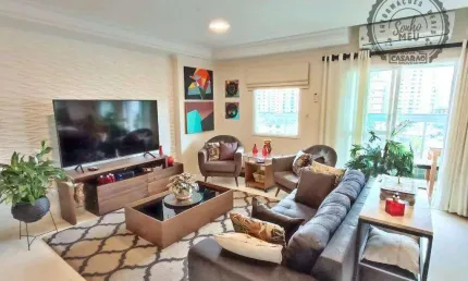 Apartamento com 3 dormitórios à venda, 170 m² por R$ 1.255.000,00 - Canto do Forte - Praia Grande/SP