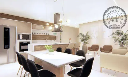 Apartamento com 2 dormitórios à venda, 75 m² por r$ 420.000,00 - aviação - praia grande/sp