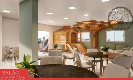 Apartamento com 2 quartos à venda na Rua Michel Alca, Cidade Ocian, Praia Grande