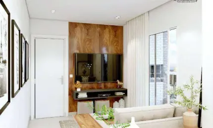 Apartamento com 1 dormitório à venda, 39 m² por r$ 304.000,00 - vila guilhermina - praia grande/sp