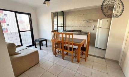 Apartamento com 1 quarto para alugar na Rua Apinajés, Tupi, Praia Grande