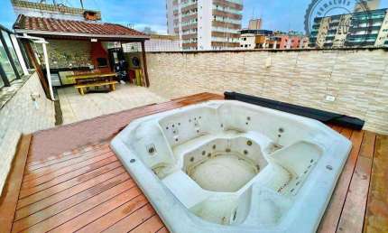 Cobertura com 3 dormitórios à venda, 170 m² por R$ 1.400.000,00 - Canto do Forte - Praia Grande/SP
