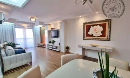 Apartamento com 2 dormitórios à venda, 97 m² por R$ 700.000,00 - Canto do Forte - Praia Grande/SP
