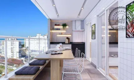 Apartamento com 2 quartos à venda na Avenida Presidente Kennedy, Vila Mirim, Praia Grande