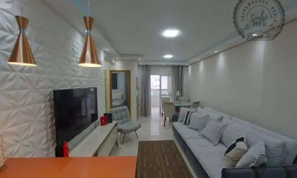 Apartamento com 2 dormitórios à venda, 65 m² por R$ 550.000,00 - Canto do Forte - Praia Grande/SP