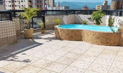 Cobertura com 2 dormitórios à venda, 143 m² por R$ 820.000,00 - Tupi - Praia Grande/SP
