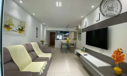 Apartamento com 3 quartos para alugar na Avenida Presidente Castelo Branco, Guilhermina, Praia Grande