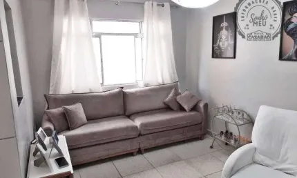 Apartamento com 1 quarto à venda na Rua Leblon, Guilhermina, Praia Grande