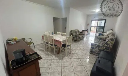 Apartamento com 3 dormitórios para alugar, 147 m² por R$ 5.100,00 - Vila Guilhermina - Praia Grande/SP