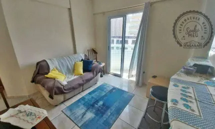 Apartamento com 1 quarto para alugar na Rua Campinas, Boqueirão, Praia Grande