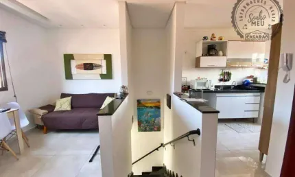 Casa em condomínio fechado com 2 quartos à venda na Rua Venezuela, Guilhermina, Praia Grande