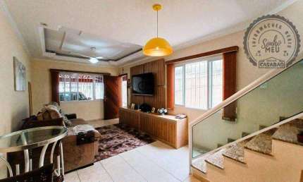 Casa com 3 quartos para alugar na Rua Uruguai, Guilhermina, Praia Grande