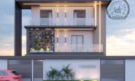 Casa em condomínio fechado com 2 quartos à venda na Rua Itararé, Guilhermina, Praia Grande