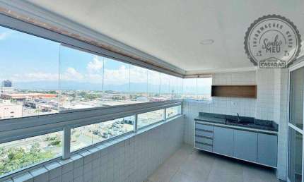 Apartamento com 2 quartos para alugar na Rua Turiassu, Guilhermina, Praia Grande