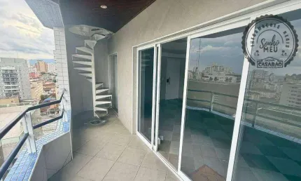 Cobertura com 3 dormitórios à venda, 253 m² por r$ 900.000,00 - canto do forte - praia grande/sp