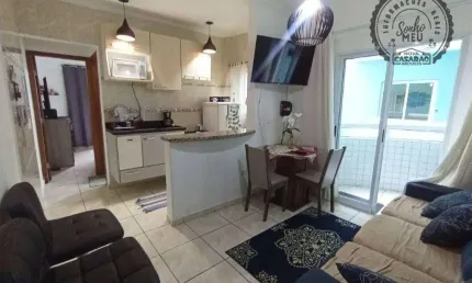Apartamento com 1 quarto à venda na Rua Campinas, Boqueirão, Praia Grande