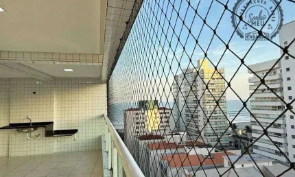 Apartamento com 3 quartos para alugar na Rua Eponina, Aviação, Praia Grande