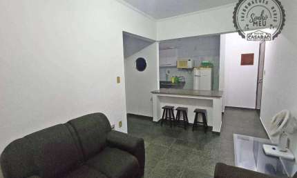 Apartamento com 1 quarto para alugar na Rua Embaré, Guilhermina, Praia Grande