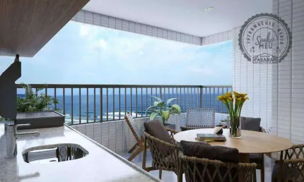 Apartamento com 3 quartos à venda na Rua Alberto Santos Dumont, Guilhermina, Praia Grande