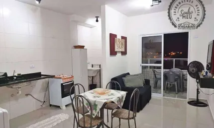 Apartamento com 1 quarto à venda na Rua Vinte e Seis de Janeiro, Vila Mirim, Praia Grande
