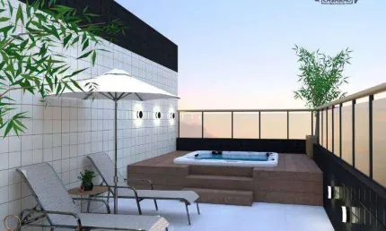 Apartamento com 2 quartos à venda na Avenida Costa Machado, Canto do Forte, Praia Grande