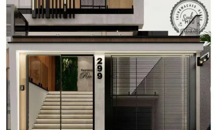 Casa em condomínio fechado com 2 quartos à venda na Rua Doutor João Sampaio, Guilhermina, Praia Grande