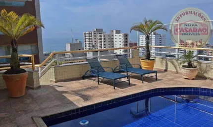 Cobertura com 3 dormitórios à venda, 341 m² por R$ 1.500.000,00 - Tupi - Praia Grande/SP
