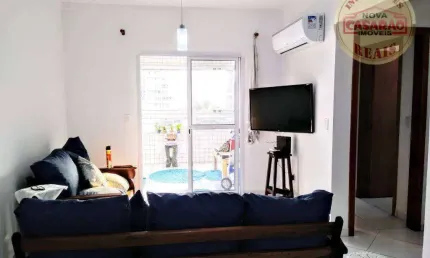 Apartamento com 2 dormitórios à venda, 80 m² por R$ 445.000,00 - Guilhermina - Praia Grande/SP