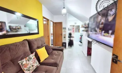 Casa em condomínio fechado com 2 quartos à venda na Rua Afonso Chaves, Vila Assunção, Praia Grande