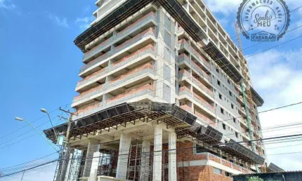 Apartamento com 2 dormitórios à venda, 77 m² por r$ 537.600,00 - mirim - praia grande/sp