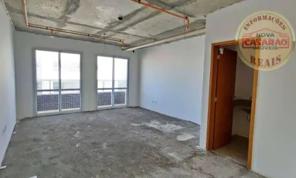 Sala à venda, 39 m² por r$ 500.000,00 - boqueirão - praia grande/sp