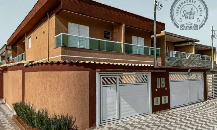 Sobrado com 2 dormitórios à venda, 78 m² por R$ 280.000,00 - Balneário Japura - Praia Grande/SP