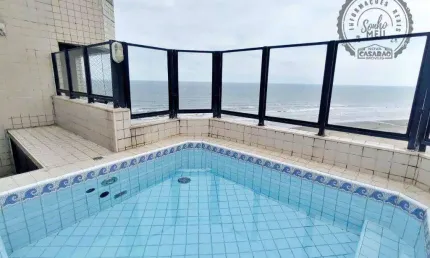 Cobertura com 1 dormitório à venda, 120 m² por R$ 900.000,00 - Maracanã - Praia Grande/SP