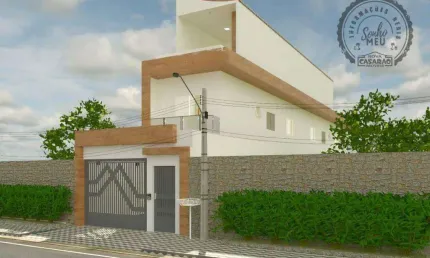 Casa com 3 dormitórios à venda, 100 m² por R$ 440.000,00 - Aviação - Praia Grande/SP