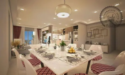 Apartamento com 3 dormitórios à venda, 127 m² por r$ 1.340.000,00 - canto do forte - praia grande/sp