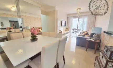 Apartamento com 3 dormitórios à venda, 129 m² por r$ 1.450.000,00 - canto do forte - praia grande/sp