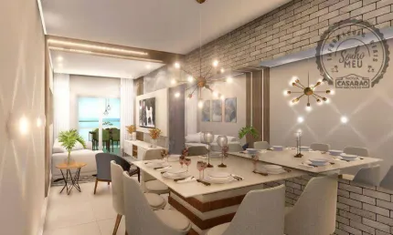 Apartamento com 2 dormitórios à venda, 75 m² por R$ 495.000,00 - Jardim Caiahu - Mongaguá/SP