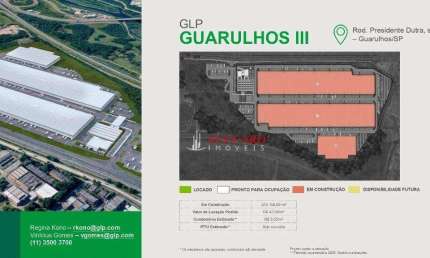 Galpão para alugar, 245159 m² por R$ 10.541.840,87/mês - Várzea do Palácio - Guarulhos/SP