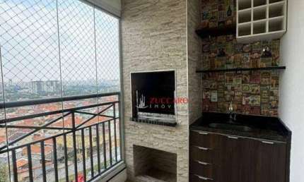 Apartamento com 3 dormitórios e 2 vagas disponível para locação ou venda, 69m² - Ponte Grande - Guarulhos/SP