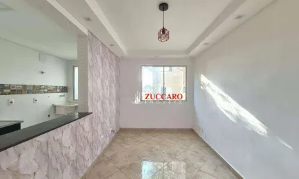 Apartamento com 2 dormitórios para alugar, 47 m² por r$ 1.699,00/mês - jardim adriana - guarulhos/sp