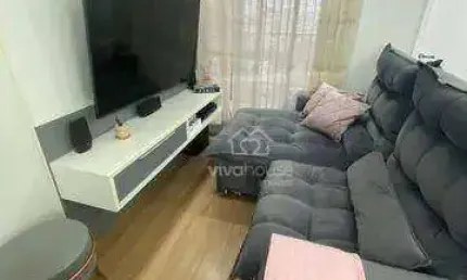 Apartamento com 2 dormitórios à venda, 49 m² por R$ 345.000 - Jardim Pilar - Mauá/SP