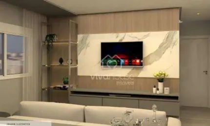 Apartamento com 2 dormitórios à venda, 70 m² por R$ 617.304 - Vila Alzira - Santo André/SP