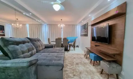 Perto da praia - apartamento reformado com 3 quartos - 1 vaga - praia das pitangueiras, guarujá.